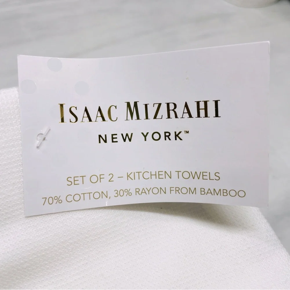Isaac Mizrahi New York Let's Go Ghouls Pink Cowboy Ghost Kitchen Towels Set of 2